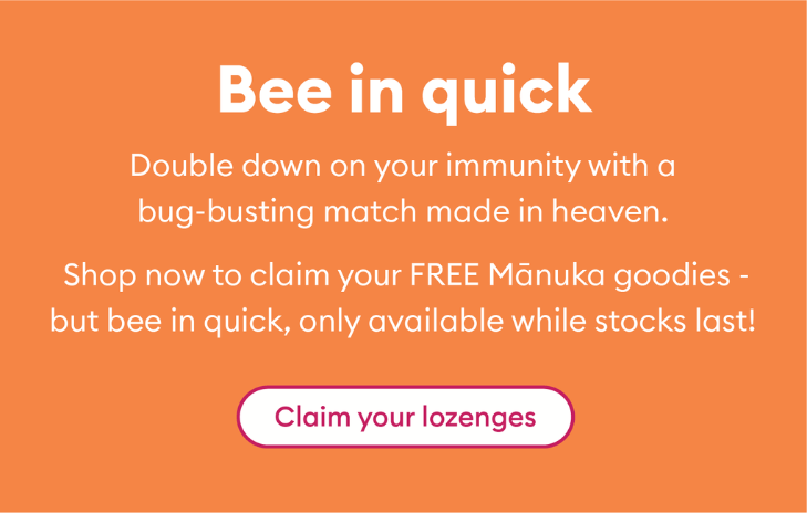 Double down on your immunity with a bug-busting match made in heaven. Bee in quick, only available while stocks last!