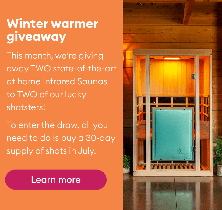 This month we're giving away two infrared saunas! Learn more.