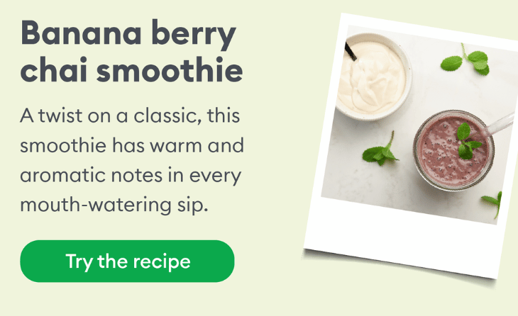 Banana Berry Chai Smoothie