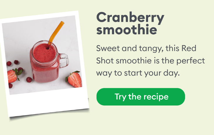 Cranberry smoothie