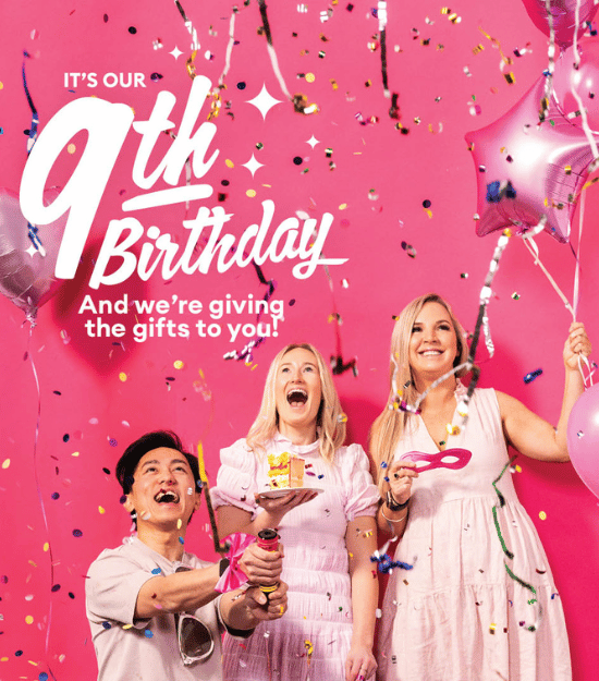 It's our 9th birthday! And we're giving the gifts to you!